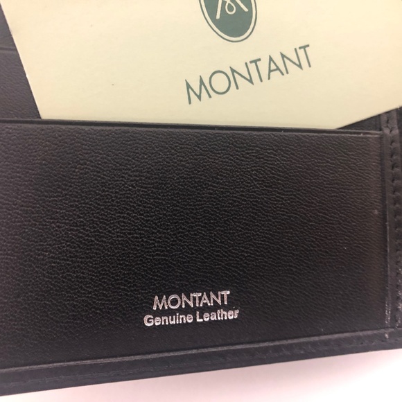 Beautiful black soft leather Montant wallet & passport holder - Picture 3 of 3